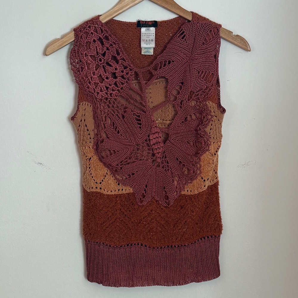 Vintage Christian Lacroix Bazar Knit Top